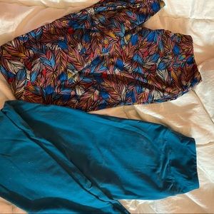 Two lularoe leggings for one!!